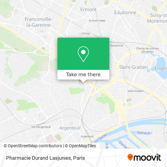 Pharmacie Durand Lasjunies map
