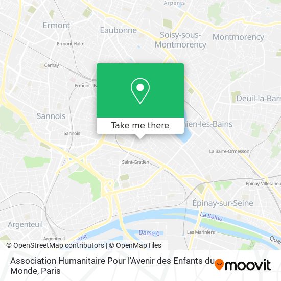 Mapa Association Humanitaire Pour l'Avenir des Enfants du Monde