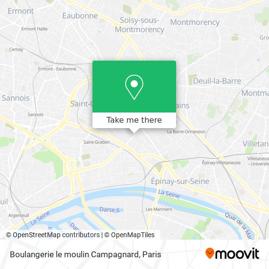 Mapa Boulangerie le moulin Campagnard