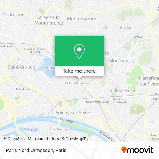 Paris Nord Ormesson map