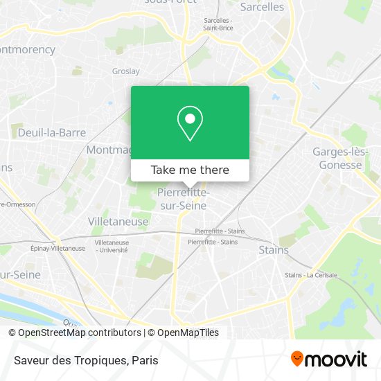 Saveur des Tropiques map