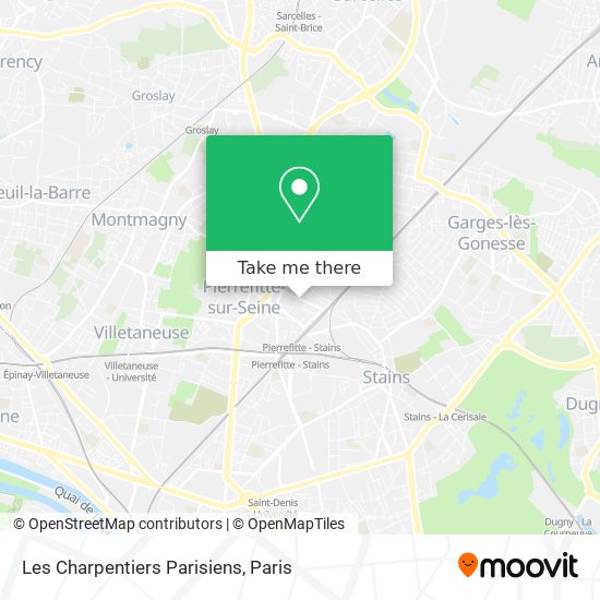 Les Charpentiers Parisiens map