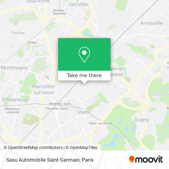 Mapa Sasu Automobile Saint Germain