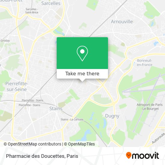 Mapa Pharmacie des Doucettes