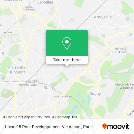 Union 95 Pour Developpement Vie Associ map