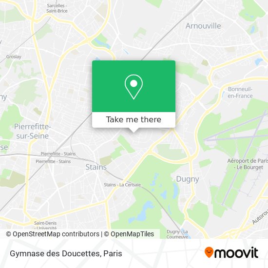 Mapa Gymnase des Doucettes