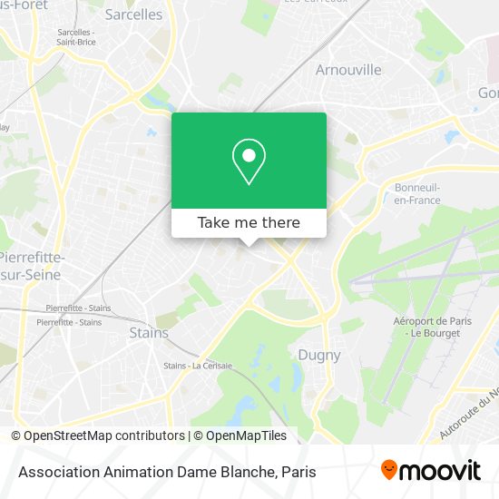 Association Animation Dame Blanche map