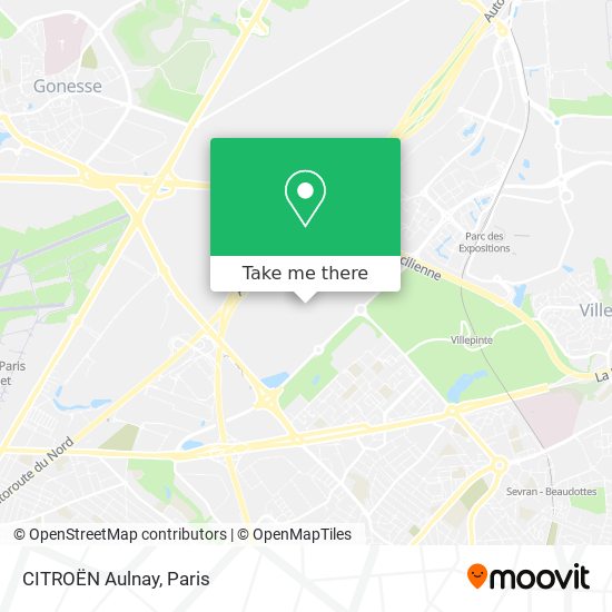 Mapa CITROËN Aulnay