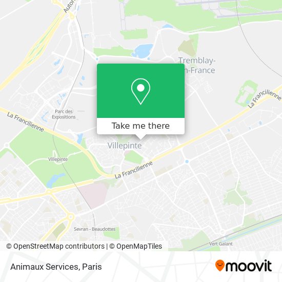 Mapa Animaux Services