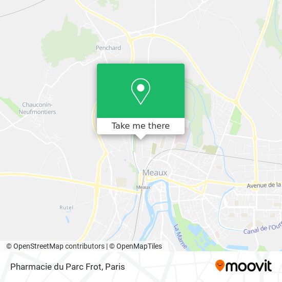 Mapa Pharmacie du Parc Frot