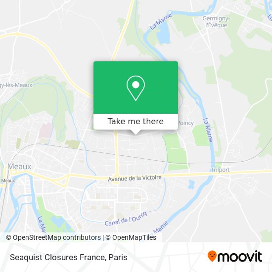 Mapa Seaquist Closures France