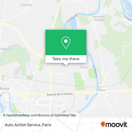 Mapa Auto Action Service