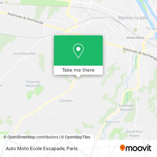 Mapa Auto Moto Ecole Escapade