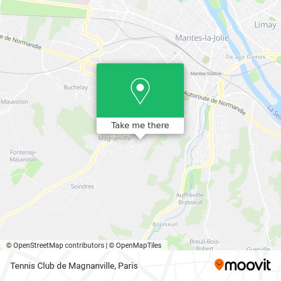 Tennis Club de Magnanville map