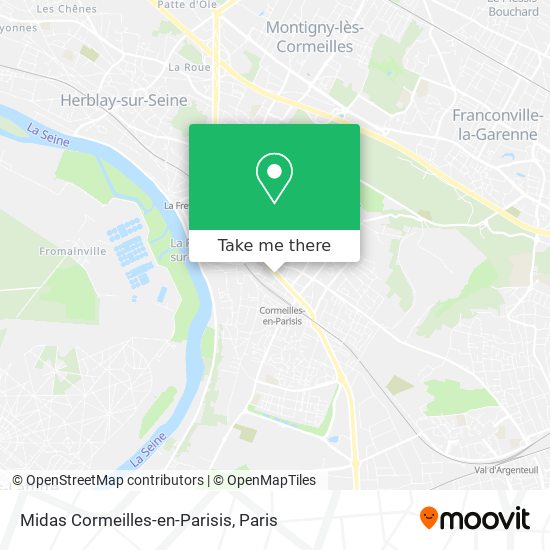 Mapa Midas Cormeilles-en-Parisis