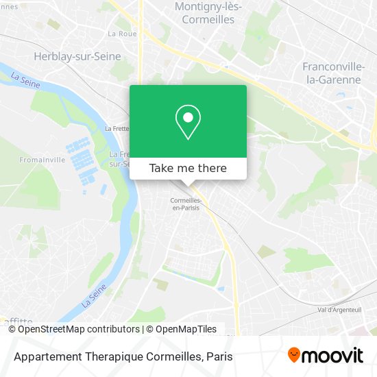 Appartement Therapique Cormeilles map