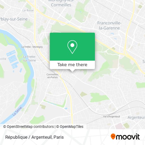 République / Argenteuil map