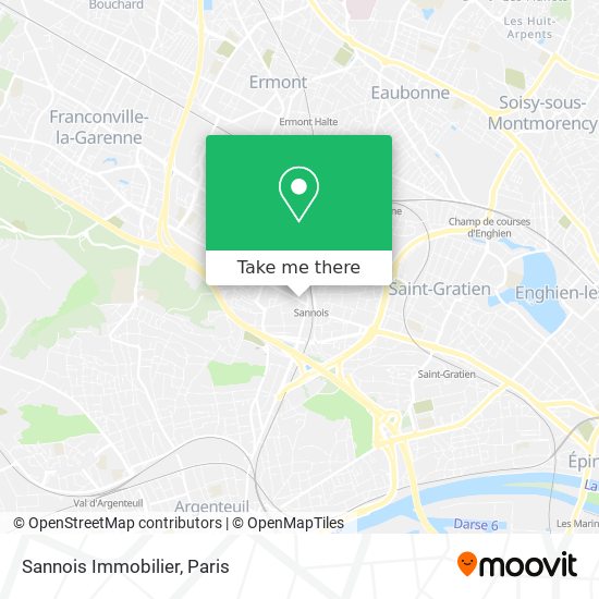 Sannois Immobilier map