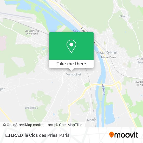 Mapa E.H.P.A.D. le Clos des Pries