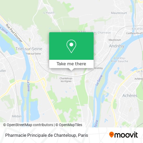 Pharmacie Principale de Chanteloup map