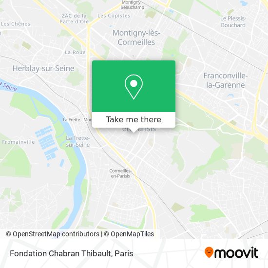 Fondation Chabran Thibault map