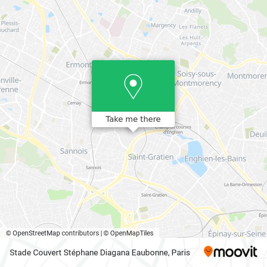 Mapa Stade Couvert Stéphane Diagana Eaubonne