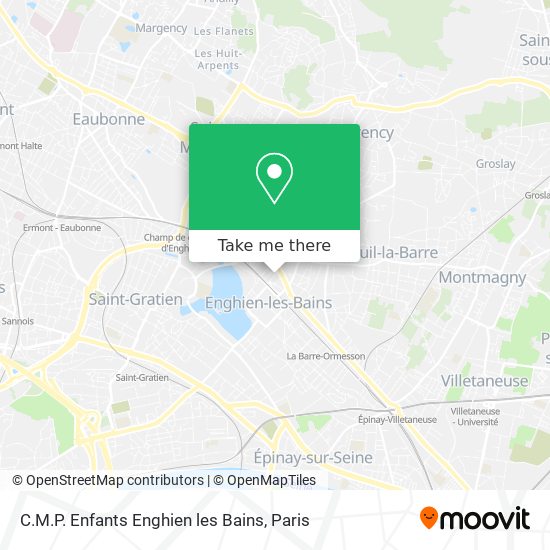 C.M.P. Enfants Enghien les Bains map