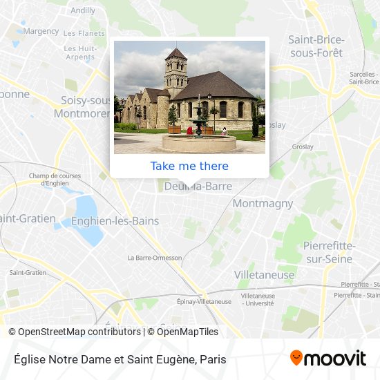 Mapa Église Notre Dame et Saint Eugène