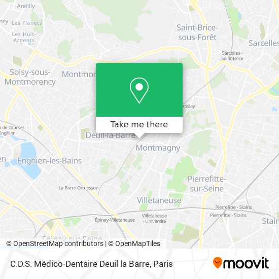 C.D.S. Médico-Dentaire Deuil la Barre map