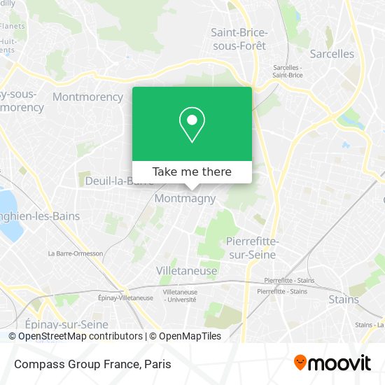 Mapa Compass Group France