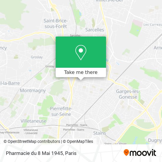 Mapa Pharmacie du 8 Mai 1945