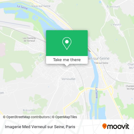 Mapa Imagerie Med Verneuil sur Seine