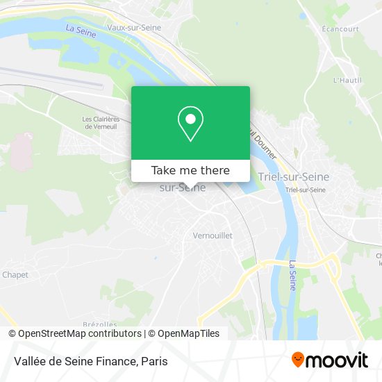 Vallée de Seine Finance map