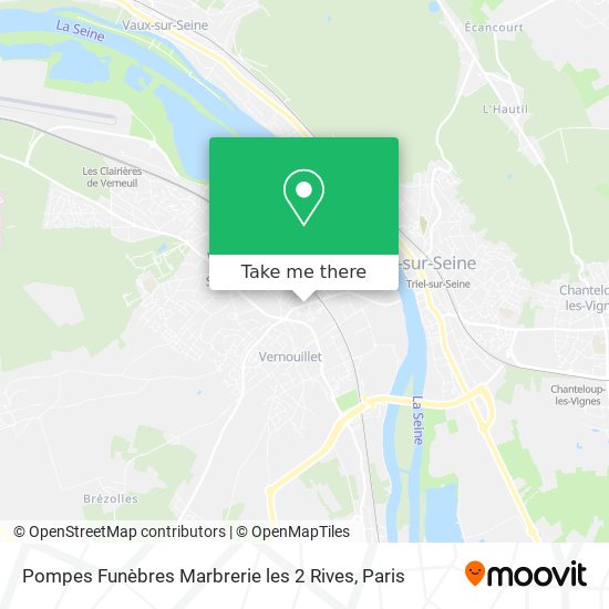 Pompes Funèbres Marbrerie les 2 Rives map