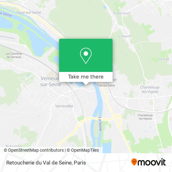 Mapa Retoucherie du Val de Seine