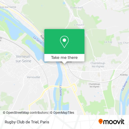 Rugby Club de Triel map