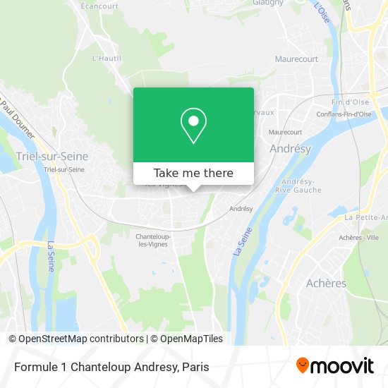 Mapa Formule 1 Chanteloup Andresy