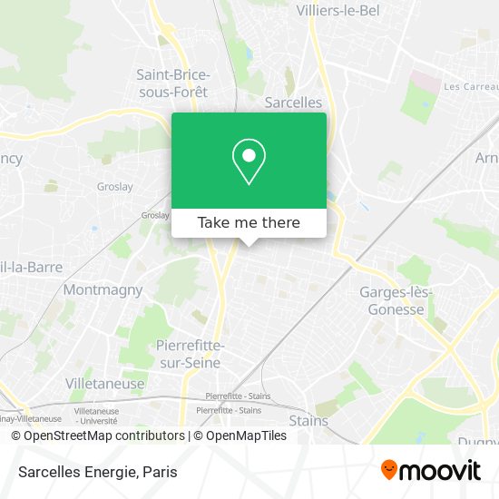 Mapa Sarcelles Energie