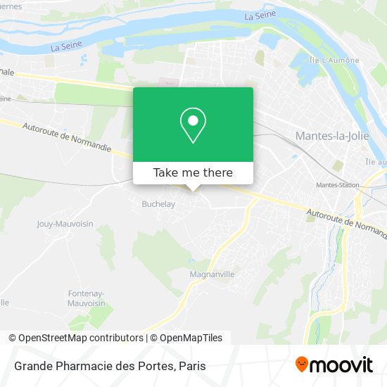 Mapa Grande Pharmacie des Portes