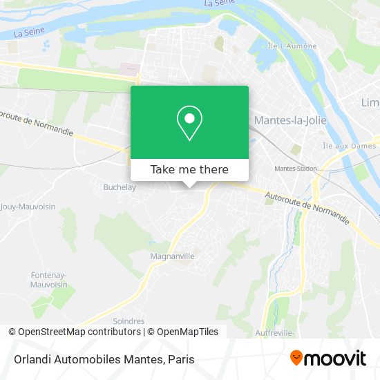 Orlandi Automobiles Mantes map