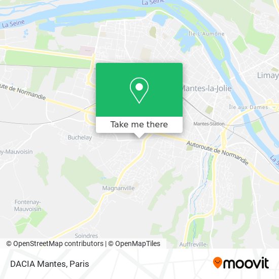 Mapa DACIA Mantes