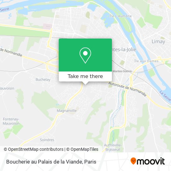 Mapa Boucherie au Palais de la Viande