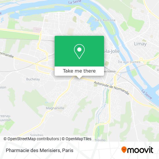 Mapa Pharmacie des Merisiers