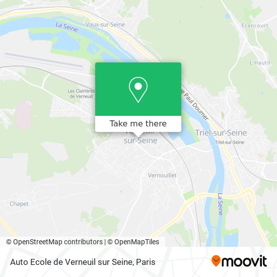 Mapa Auto Ecole de Verneuil sur Seine