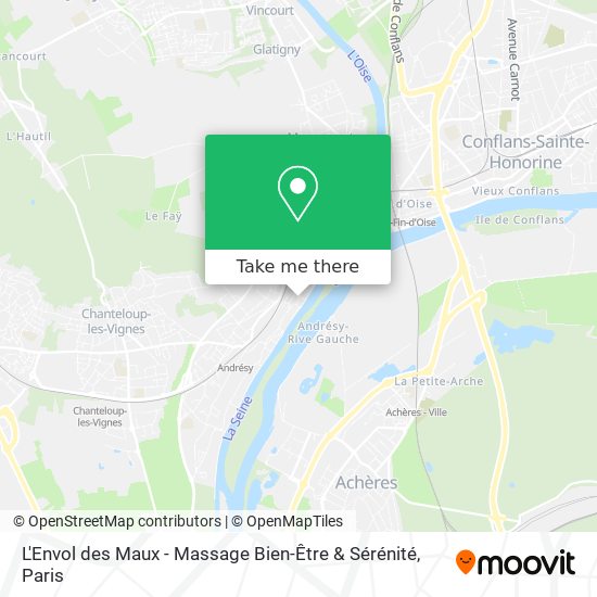 L'Envol des Maux - Massage Bien-Être & Sérénité map