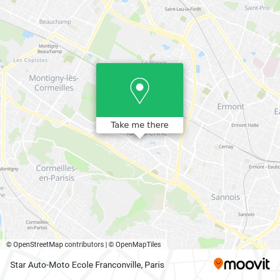 Star Auto-Moto Ecole Franconville map