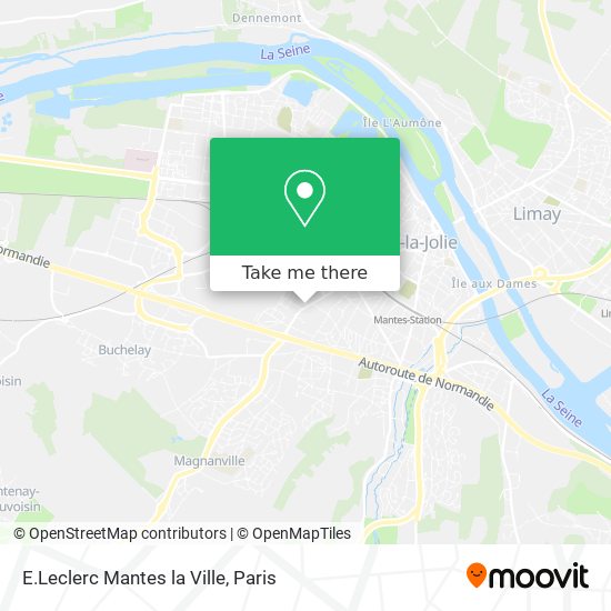 E.Leclerc Mantes la Ville map
