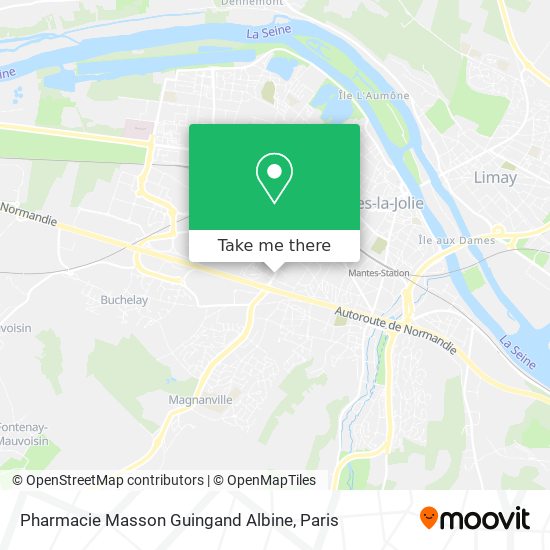 Mapa Pharmacie Masson Guingand Albine