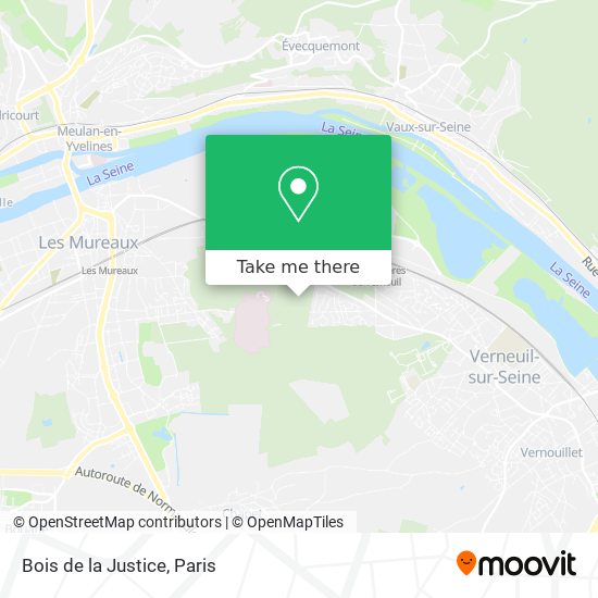 Bois de la Justice map