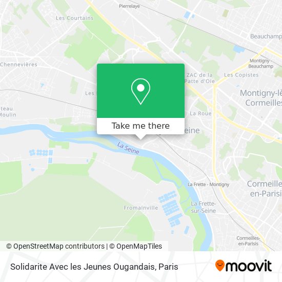 Solidarite Avec les Jeunes Ougandais map